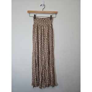 American Original Rewash Linen Blend Wide Leg Belted‎ Pants Women's Size Small